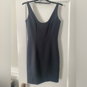 Milly Cora Mini low back Dress in Slate / Blue grey